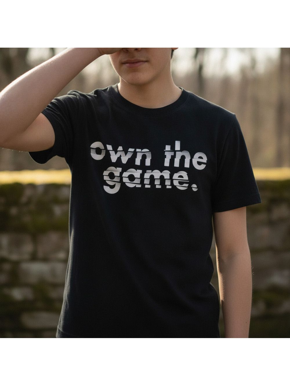 Xersion | XXL | Black T-Shirt with White Text